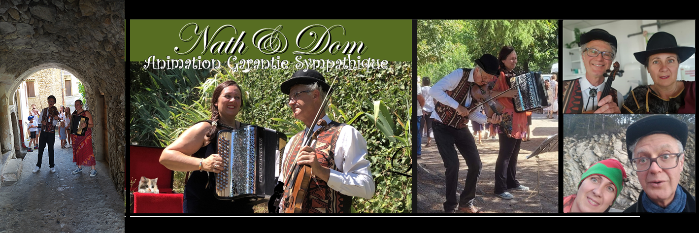 Nath&Dom', musicien Accordéoniste en représentation à Alpes Maritimes - photo de couverture