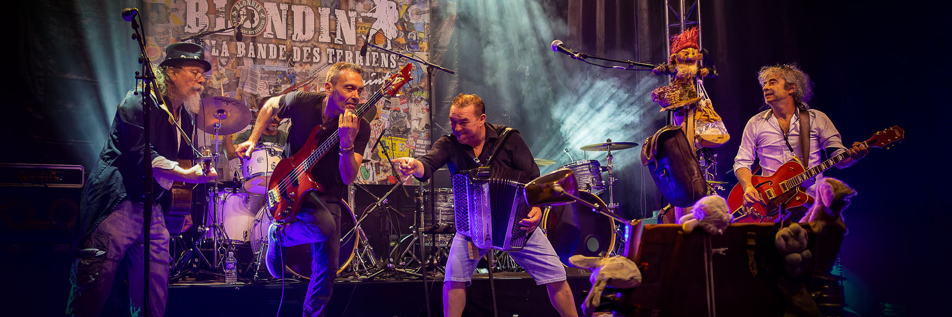 Blondin et la bande des terriens, groupe de musique Rock en représentation à Allier - photo de couverture n° 1