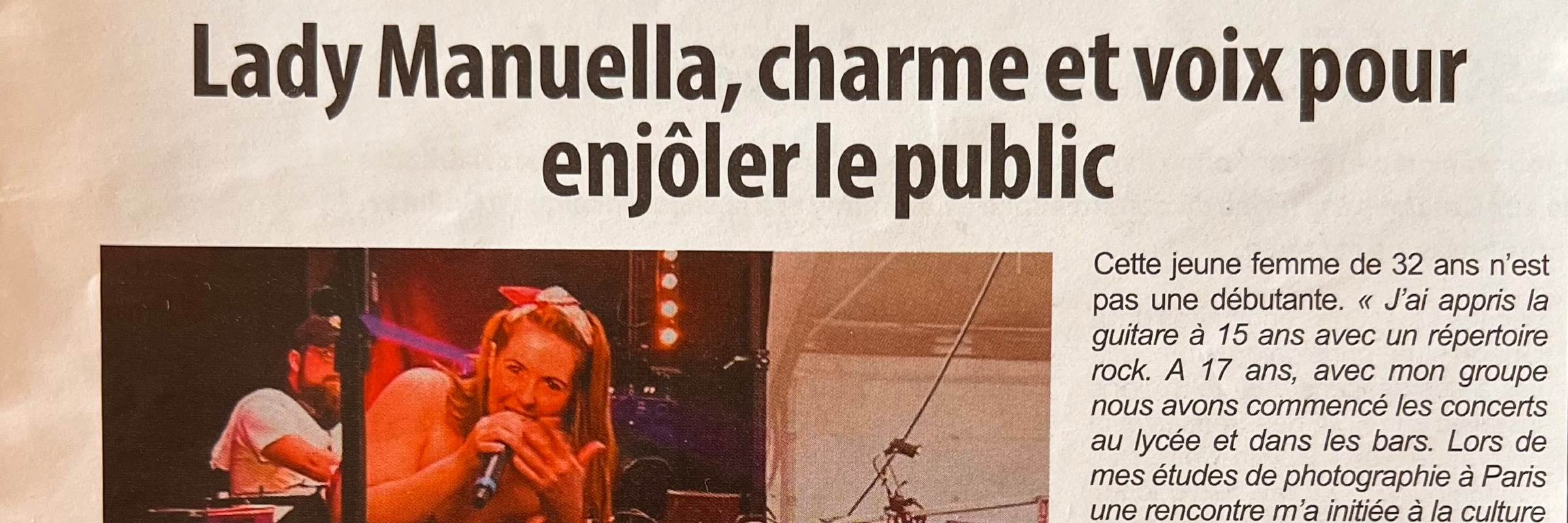 Lady Manuella, musicien Reggae en représentation à Sarthe - photo de couverture n° 2