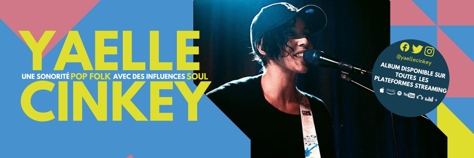 Yaelle Cinkey, musicien Chanteur en représentation à Eure et Loir - photo de couverture