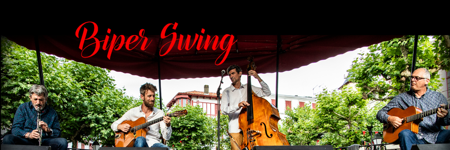 Biper swing , groupe de musique Jazz manouche en représentation à Pyrénées Atlantiques - photo de couverture n° 2