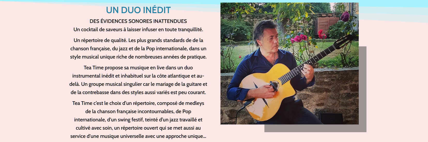 Duo Tea Time, musicien Jazz en représentation à Vendée - photo de couverture n° 2