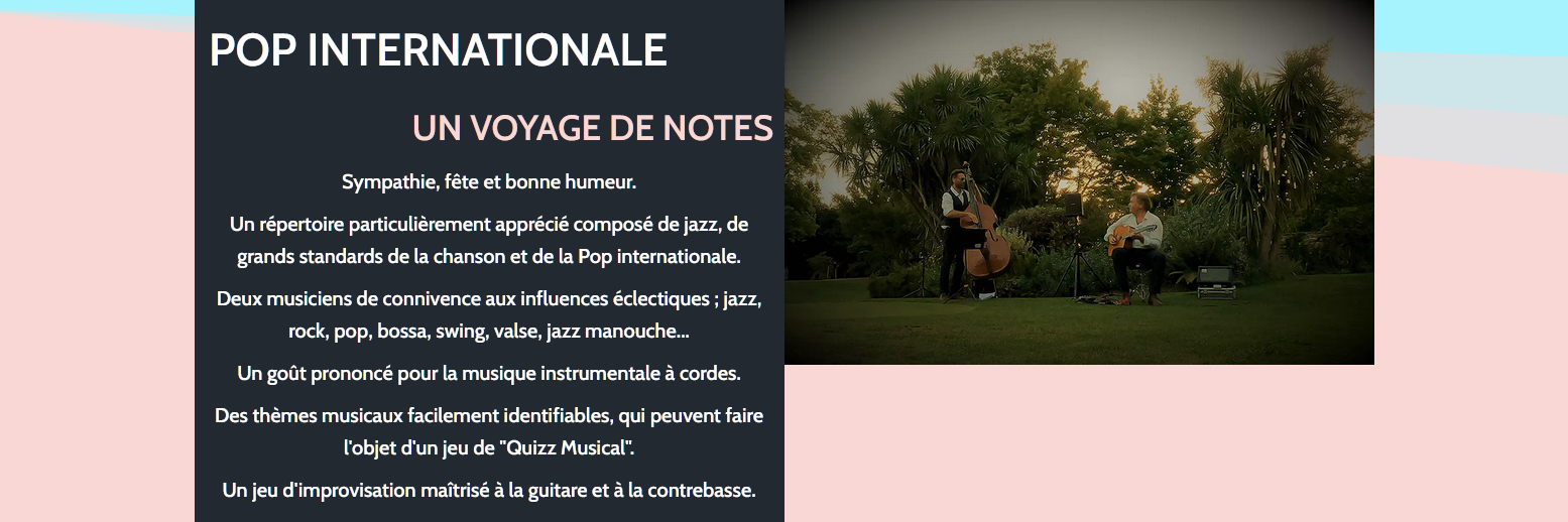 Duo Tea Time, musicien Jazz en représentation à Vendée - photo de couverture n° 4
