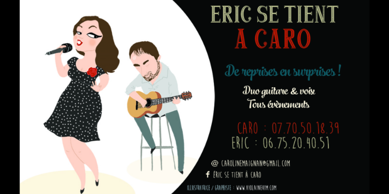 Éric se tient à Caro , musicien Soul en représentation à Loiret - photo de couverture